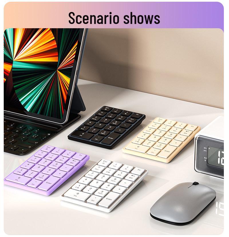 K23 Dual-Mode Wireless Mini Keyboard: Silent, Rechargeable, Bluetooth-Compatible for Computers and Laptops.