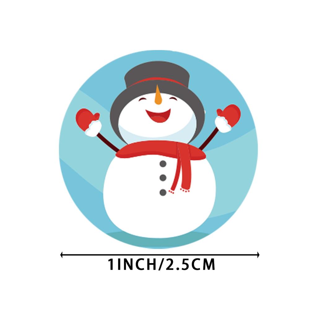 100-500pcs Merry Christmas Sticker Animals Snowman Trees Decorative Stickers Christmas Gift Package Decor Stickers Envelop Seals
