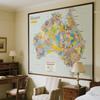 Australia Area Map Educational Map Decorative Hanging Picture for Travel,Educational Tool,Photo Shoot Background