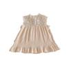 Infant Girls' Seersucker Ruffle Lace Sleeveless Dress