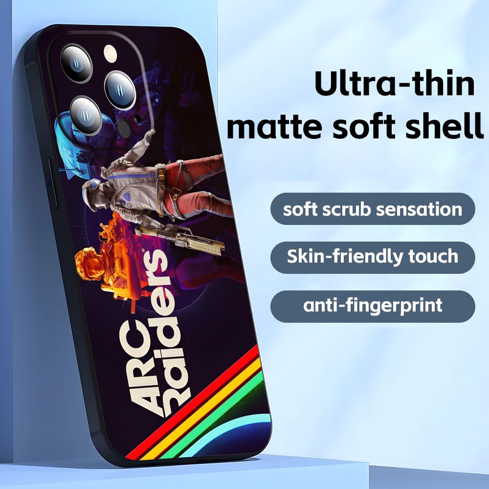 GORĄCA GRA ARC Raiders   Etui na telefon do iPhone17 16 16e 15 14 13 12 11 Plus Mini Pro Max Miękkie czarne Odporne na wstrząsy Pokrowiec