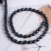 1String, Black Natural Freshwater Pearls, 6-7mm, Handmade Rice Pearl Beads for Jewelry Making DIY, Cheapest Items Available 36cm