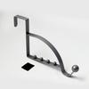 Door Rear Hook Clothes Coat Hat Towel Hanger Door Back Wall Mounted Hooks Cabinet Wardrobe Metal Clothes Hat Home Storage