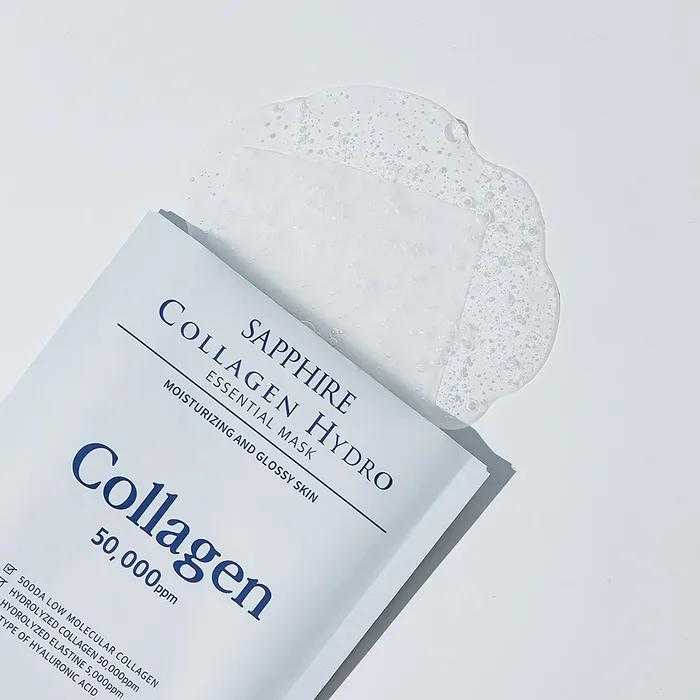 Moisture Collagen Pack_Wellderma Sapphire Collagen Hydro Essential Mask Pack 10 sheets