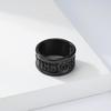 Men's Viking Rune Ring, 4 Colors Norse Totem Titanium Steel Band, Vintage Gothic Amulet Jewelry, Nordic Style Finger Ring for Men, Punk Biker Gift