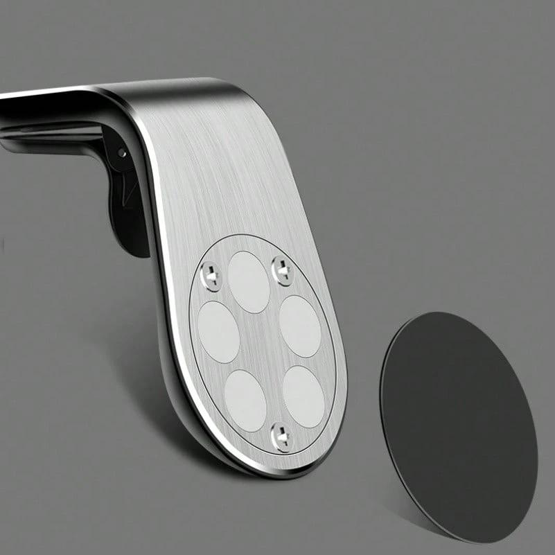 Supporto Magnetico Universale per Telefono a L - Presa Forte, Angolo Regolabile, Supporto per Bocchetta d'Aria, Design Compatto - Supporto Mobile Perfetto per Auto per la Guida