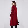 Fengmao Women's 100% Wool Mid-Length Double-Faced Coat