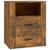 VidaXL Bedside Table Smoked Oak 50x36x60 Cm Engineered Wood 816733