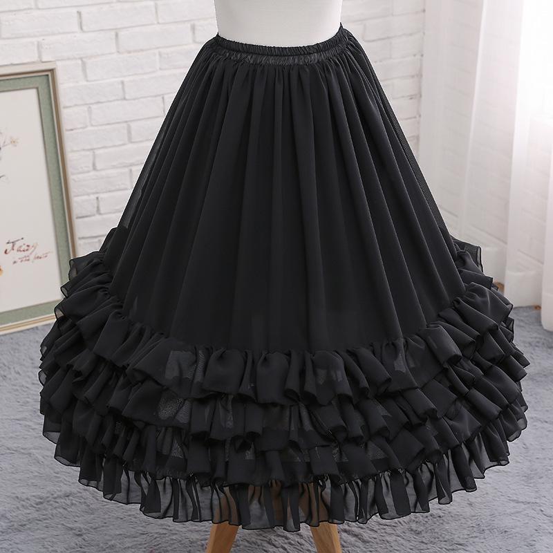 Lolita Petticoat Adjustable Fishbone Underskirt for Soft Girl Style