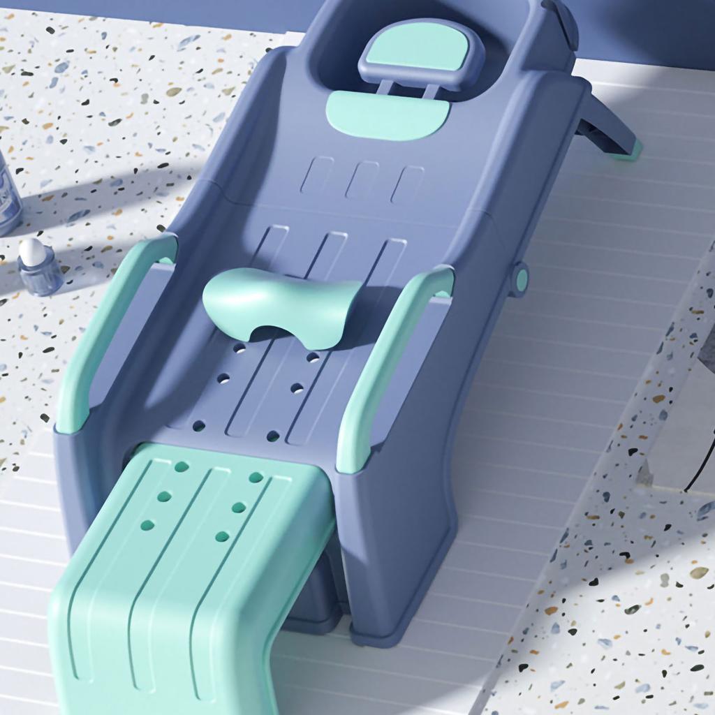 Hair Washing Recliner Adjustable Children Shampoo Chair Collapsible Hair Washing Bed for Elderly