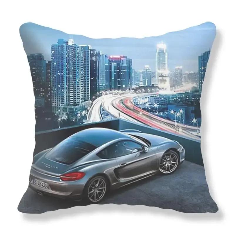 Sofa Cushion Cover Home Pillow Cartoon Funny Love Animal Cat Print Decoration