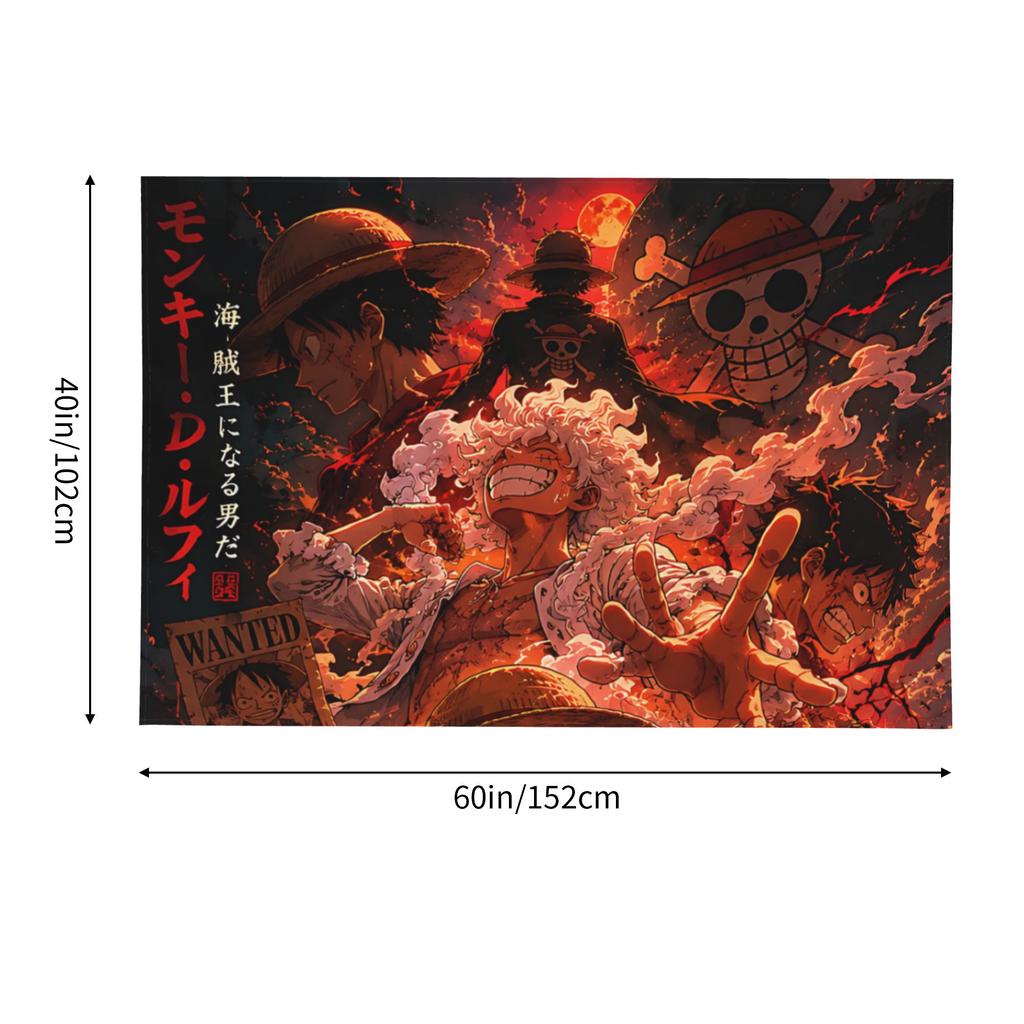 Cutecore Anime One Pieces Tapestry Bedroom Decoration Wall Hanging Blanket Tapestry Cool Stuff For Room
