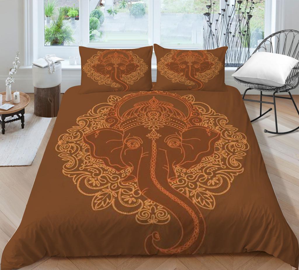 Geometric Shape Quilt Cover Pillowcase Two Three Piece Set Polyester Home Textile Kit 3D Digital Printing