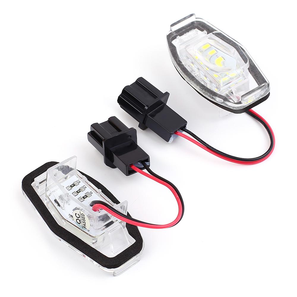 2 Pcs No Error Car License Number Plate Light Lamp For Honda Civic Sedan Pilot Accord Sedan Odyssey Acura MDX RL TL TSX RDX