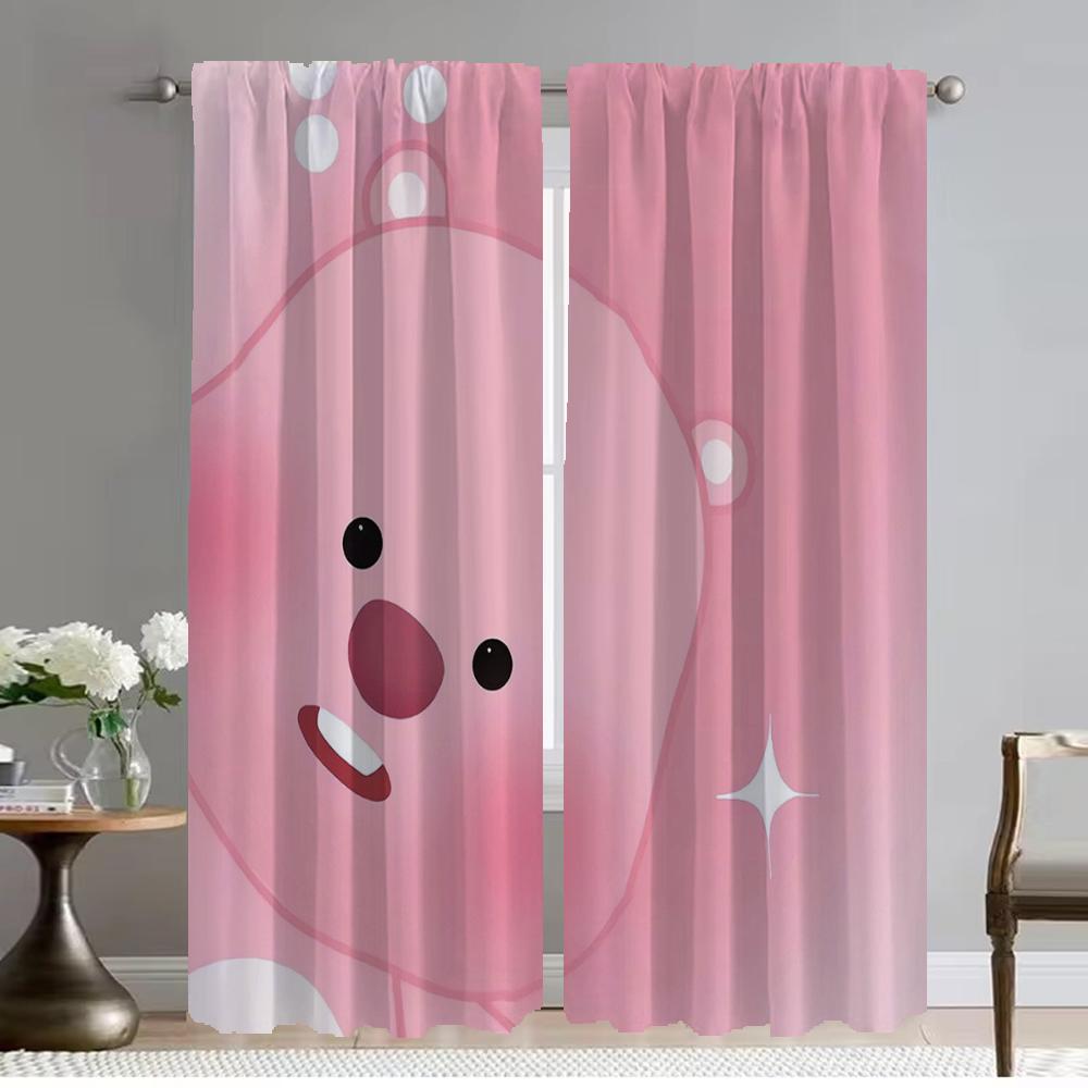 Pororo Curtains Child Room Window Curtain for Room 2 Panel Home Interior Curtains Tulle for Bedroom Shades Partition Living