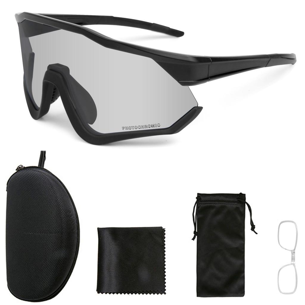 New cycling glasses, running marathon sports goggles for men, outdoor windproof sunglasses, photochromic sunglasses for women