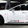2 pz Adesivo Riflettente per Lato Portiera Auto Grafiche per Carrozzeria Decalcomania in Vinile per Mitsubishi ASX Lancer Pajero Outlander L200 Lancer EX Pajero