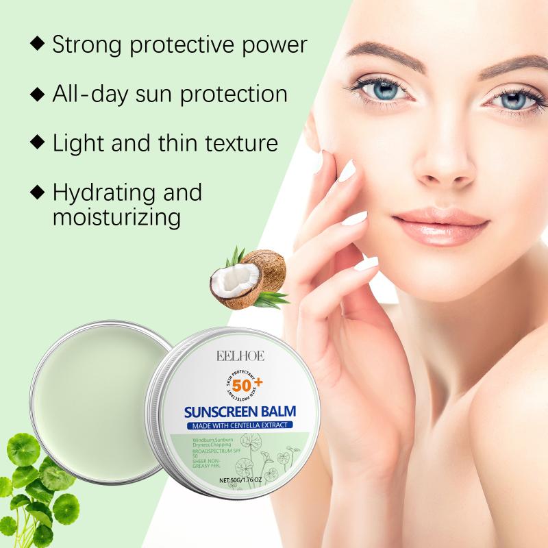 Eelhoe Centella Sun Cream Spf50 Oil Control Refreshing Moisturizing Skin Barrier Care Repair Anti Sun Protection Face Sunblock