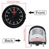 AD 52mm Clock Gauge with Red Backlight 0-12 Hours Hourmeter Instrument Hour Meters for Car Boat Yacht Show Clock Meters 9-32V