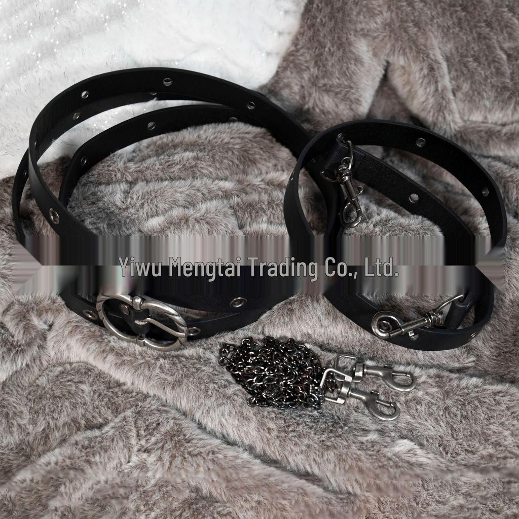 Nordic Viking Style Medieval Thin Leather Chain Belt - Retro Punk Decoration