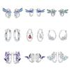 Elegant Insect Earrings For Women Butterfly Dragonfly Ladybug Hoops Sophisticated Dangle Ear Jewelry