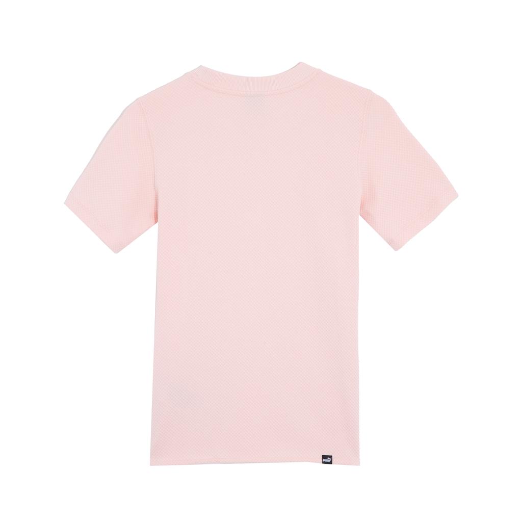 Puma Womens Basic Series Sports Casual Slim Fit Short Sleeve T-Shirt Women Tops Light-Pink 68380666