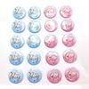 10 Baby Baptism Party Badges with Team Boy/Girl Footprint Emblems, Suitable for Birthday Parties and Baby Shower Decorations