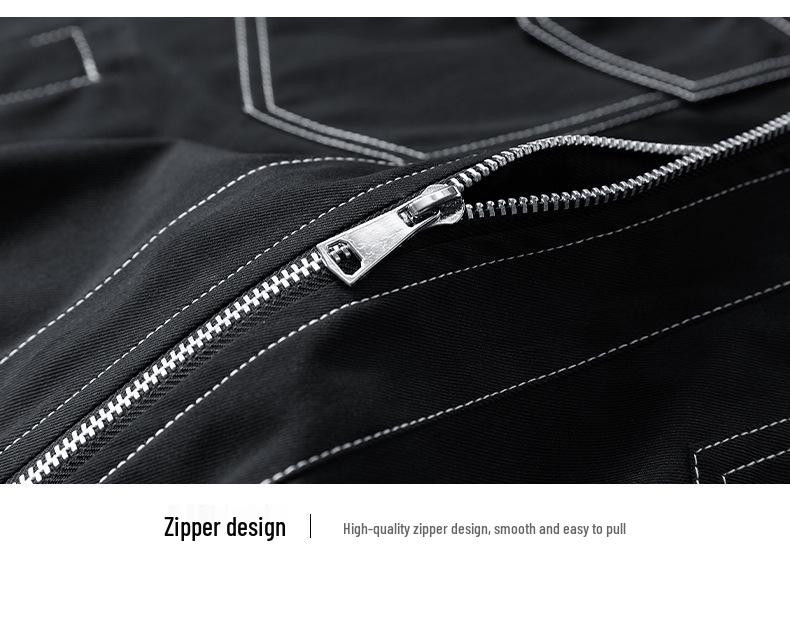 Trendy Plus Size Lapel Jacket for Spring/Autumn – Loose Fit Workwear Shirt