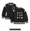 Autumn 2026 Kids' Thickened Velvet Baseball Jacket.