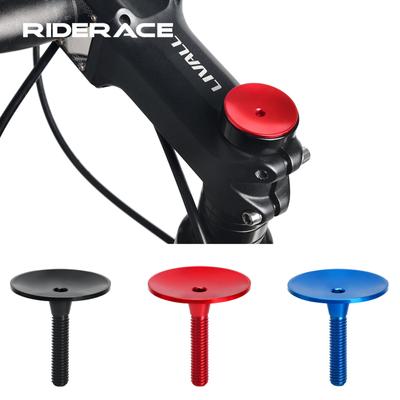 Bicycle Stem Top Cap Alluminum Alloy Road Mountain Bike Headset Cap Cover Screws Stem Spacers For 28.6mm MTB Fork Tube Cover
