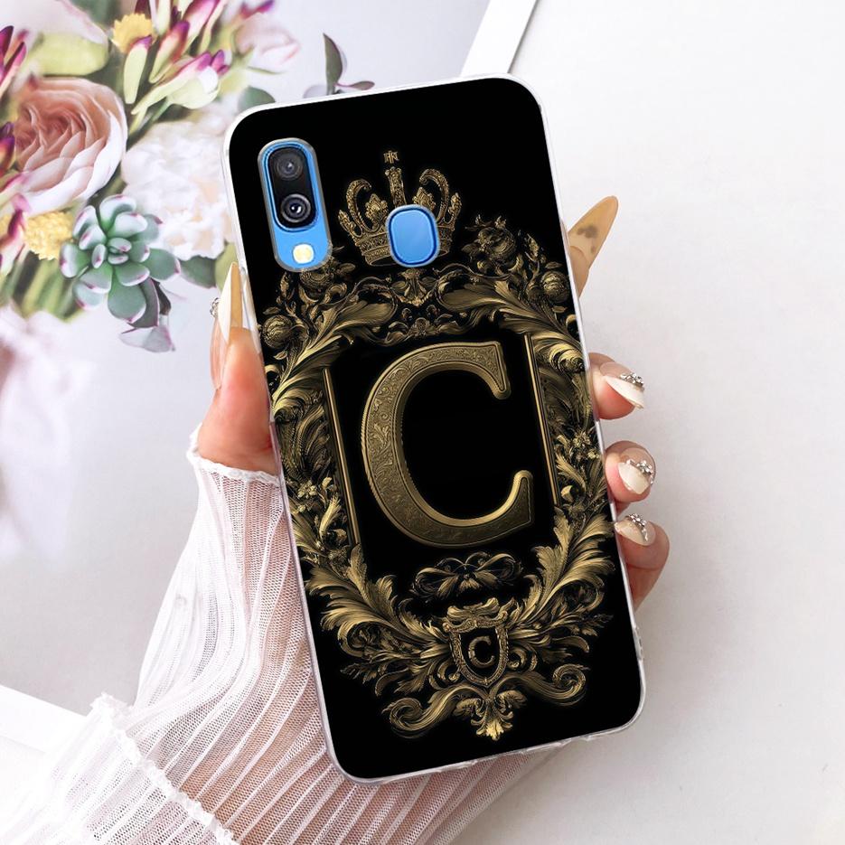 For Samsung Galaxy A40 Case SM-A405F Luxury Crown Letters Cover Soft Slim Phone Case For Samsung A40 A 40 GalaxyA40 Fundas Coque