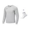 Li Ning Fitness Series Sweatshirt Men's Mixed Color Mist Gray AWDU063-2