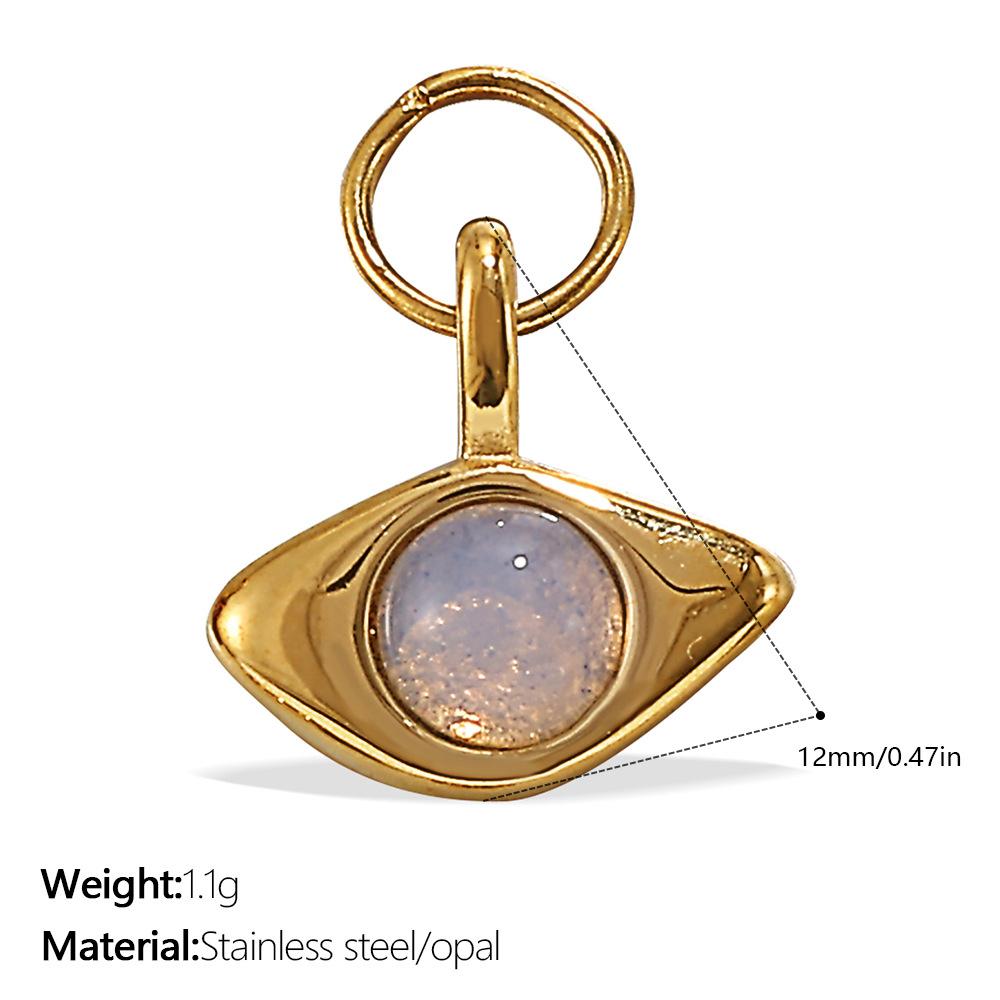 European and American creative colorful and diverse DIY pendant stainless steel plated 18K gold versatile pendant collection