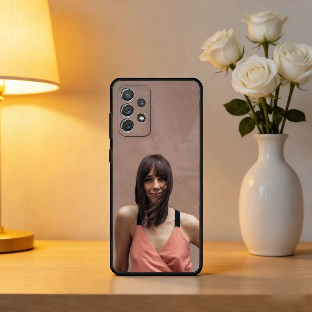 Beauty R-Rashida J-Jones Phone Case For Samsung Galaxy A73,A72,A71,A70,A53,A52,A51,Soft Silicone Black Cover