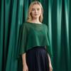 Soft Drape Blouse for Air Conditioned Rooms Women's Shawls And Wraps Evening Dress, Chiffon Shawl, Elegant Sophisticated Office Casual Wear