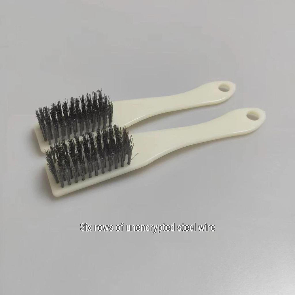 Nano Antique Brush Set: 4 & 6 Row Boar Bristle with Nylon Steel Wire for Patina Finish