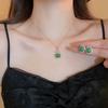 Elegante mit Diamanten besetzte Halskette & Schmuckset für Damen - High-End, vielseitig, super funkelnde Luxus-Schlüsselbein-Accessoires