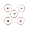 5Pcs 21.6Mm 13.56Mhz Uid Ic Card Id Rewritable Changeable Chip Keyfob Rfid