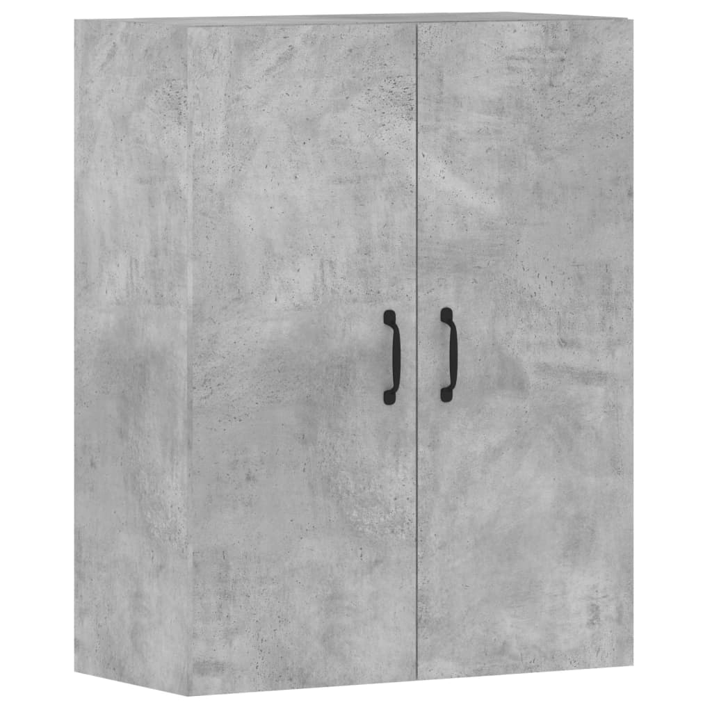 Wall Cabinets 2 pcs Concrete Grey Particleboard