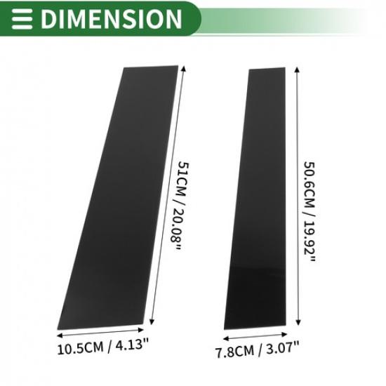 4 Pcs Door Pillar Window Trim for Toyota Tundra 2007-2013