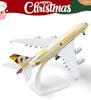 123QIYUMOKE A380 1/300 Scale Diecast Metal Airplane Model - A380 Sky Jumbo Etihad 380 Model Airplane with Stand (7.5" Long), Aviation Enthusiast Gift
