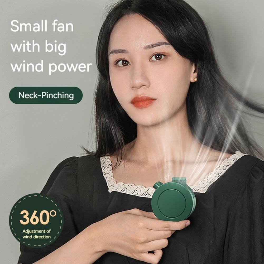 1/2PCS Mini Clip Fan 3 Wind Speeds Portable Waist Clip Fans Leafless Personal Body Fan 900mAh Wireless Electric Air Circulators