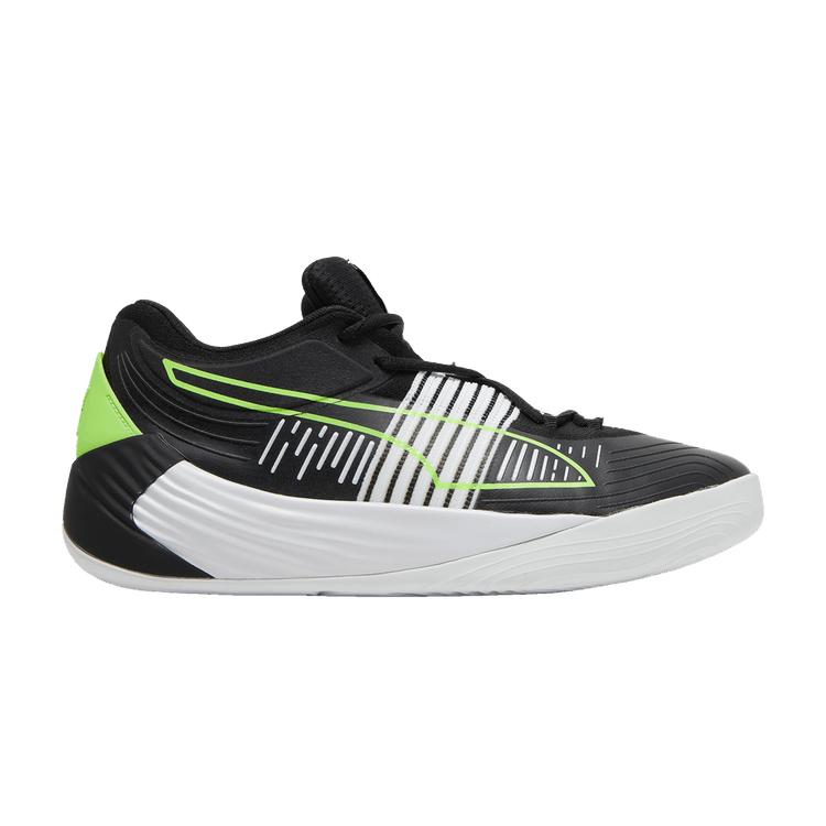Puma Fusion Nitro  Black Green Glare  44.5