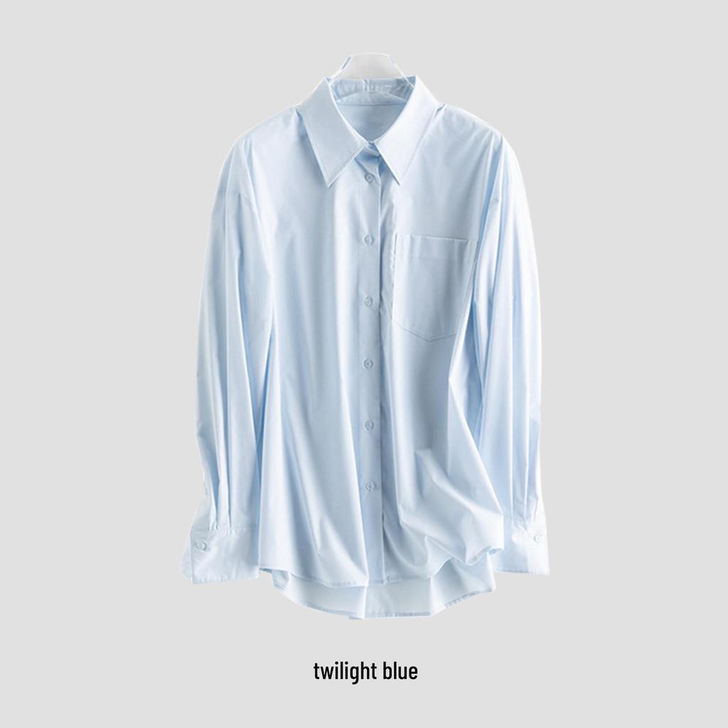 Rongtai Dongli French Chic Cool-Touch Non-Iron Women's Shirt - Spring/Summer 2026 Casual Top