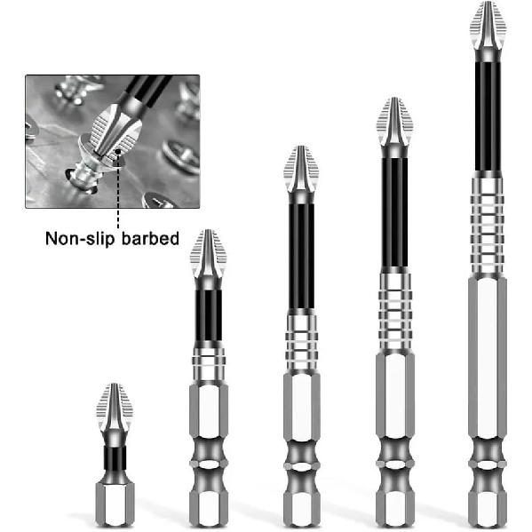 High Magnetic Screwdriver Drill Bit Set, 2025 New Magnetic Screwdriver Bits, Universal Anti Slip Magnetic Electric Screwdriver Set Suitable for Home