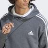 Adidas Essentials Fleece 3-Stripes Hoodie Men Hoodies Dark-Grey IJ6475