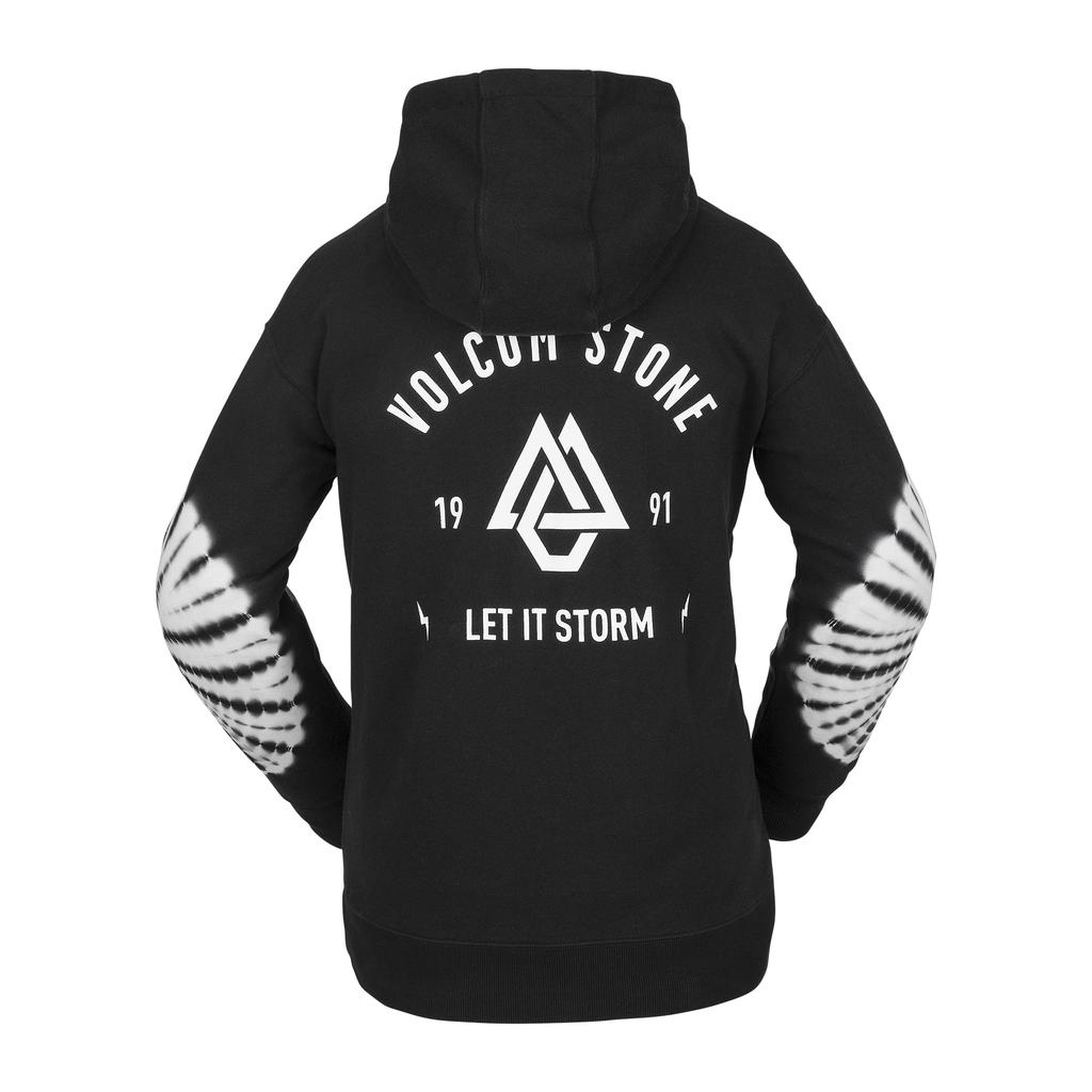 Volcom Thermal Sweatshirt COSTUS with Thumbhole Size XS Women's (H4152305 / P/O FLEECE) Sleeves, Snowboard, Black,