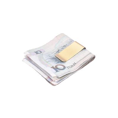 Men'S Brass Metal Retro Business Wallet Gift Money Clip Credit Card Holder