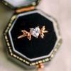 Hot Sale, Beautiful Creative Micro-inlaid Zircon Love Ring Women's Personalized Creative Ring Jewelry