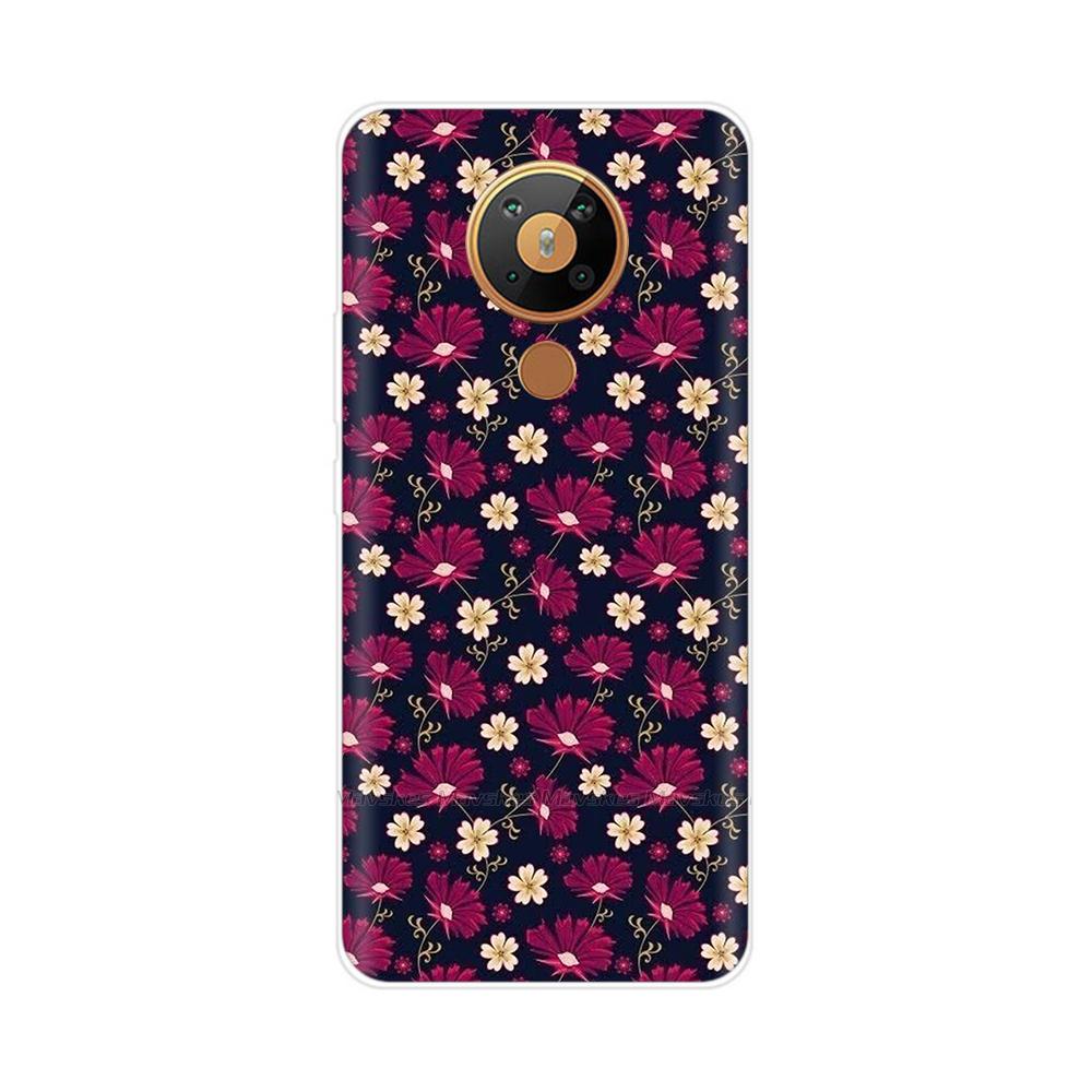 For Nokia 5.3 Case Transparent Phone Case Printing Bumper For Nokia 5.3 Nokia5.3 Case Back Cover 6.55'' TPU Soft Silicone Shells
